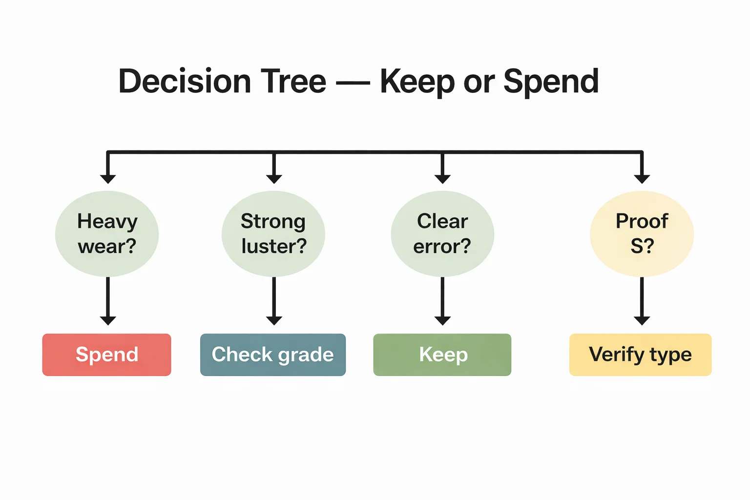 Decision tree infographic showing when to keep or spend a 1979 quarter.